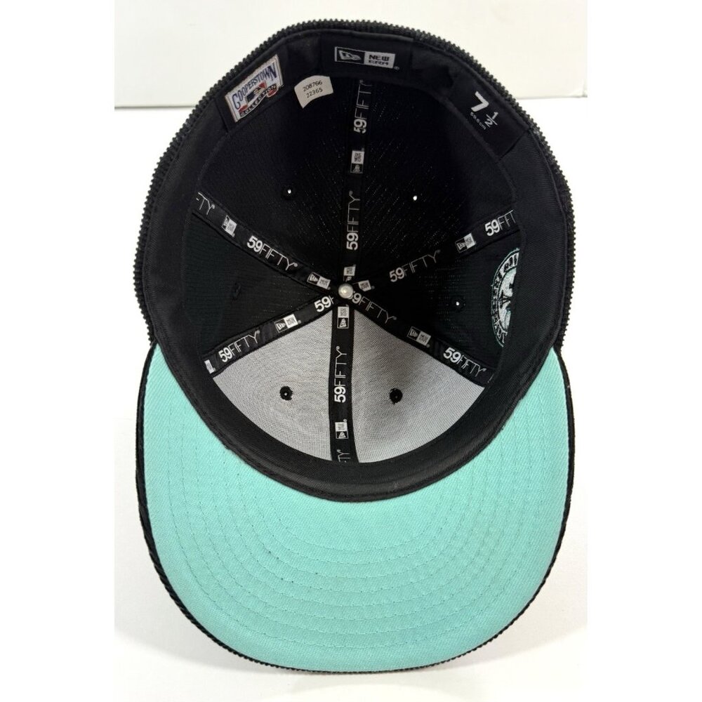 Seattle Mariners 30th Anniversary Fitted Hat New Era 59FIFTY Black Cord 7 1/2 - Picture 10 of 13